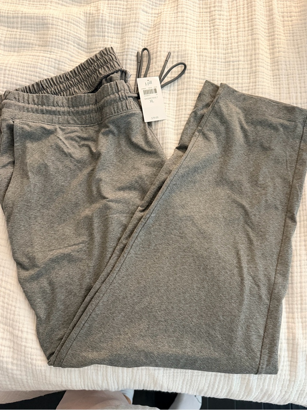 J. Jill Fit Heather Gray Track Pants